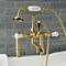 Kingston Brass AE105T7 Deck Mount Clawfoot Tub Faucet, Brushed Brass AE105T7 - alternate 5